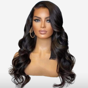 100% pure human hair body wave wig with customizable colors